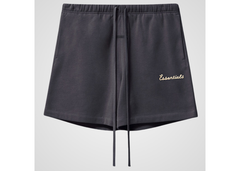Fear of God Essentials Training Fleece Shorts - Faded Black (SS26)