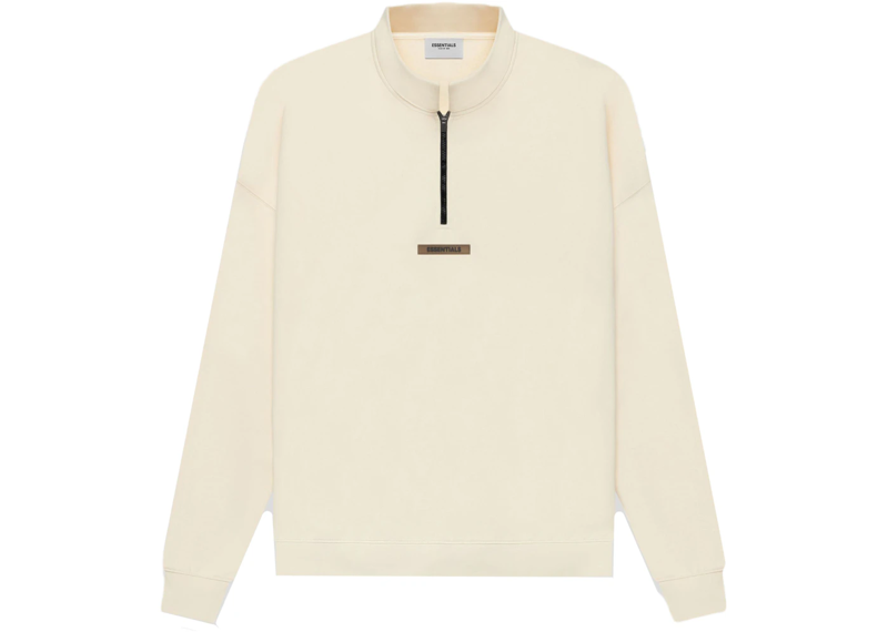 Fear of God Essentials Half Zip Sweater - Buttercream (SS21)