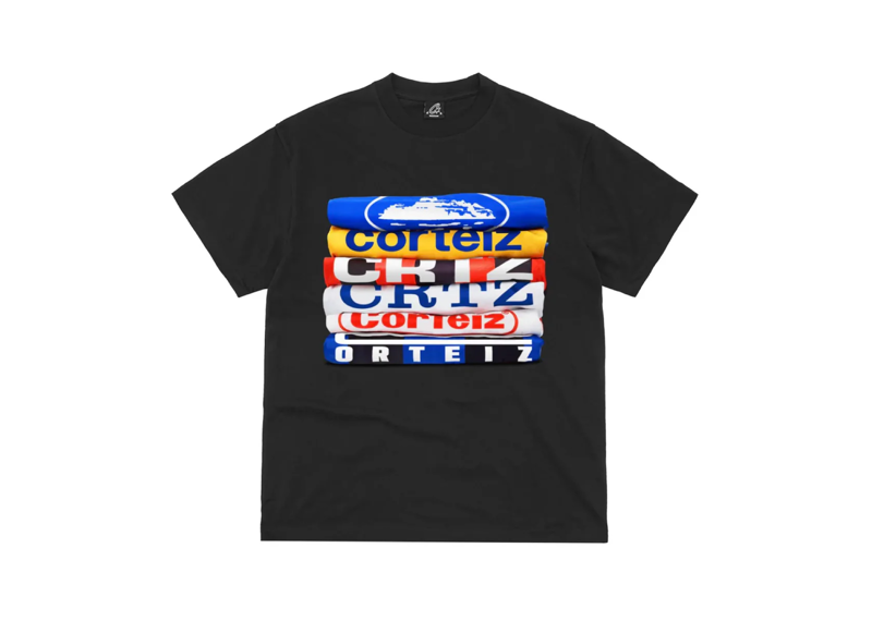 Corteiz Stack T-Shirt - Black (SS24)