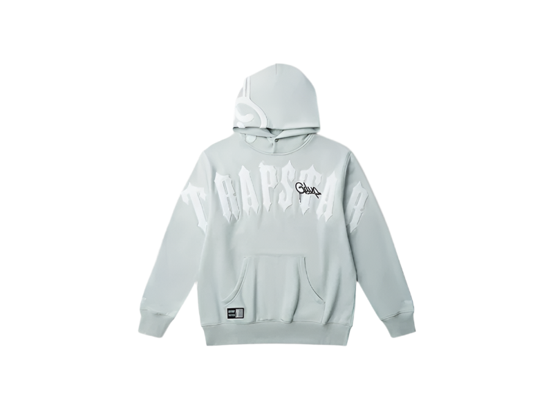 Geedup Co x Trapstar Handstyle x Irongate Arch Hoodie - Cool Blue/White