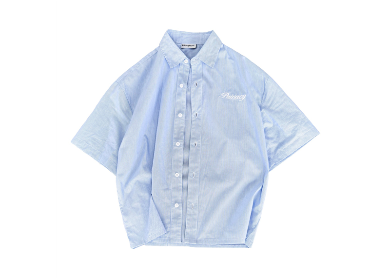 Privacy Boxy Script Shirt - Sky Blue