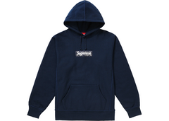 Supreme Bandana Box Logo Hooded Sweatshirt Navy