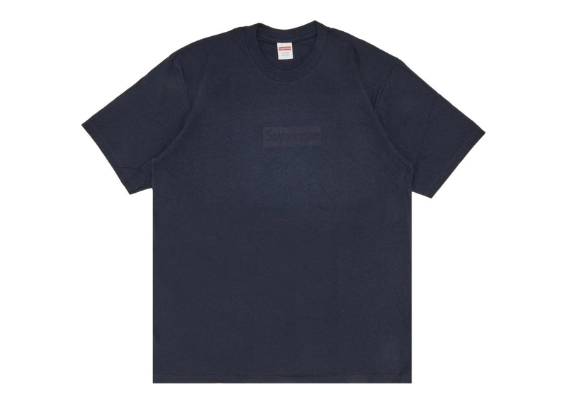 Supreme Tonal Box Logo Tee Navy
