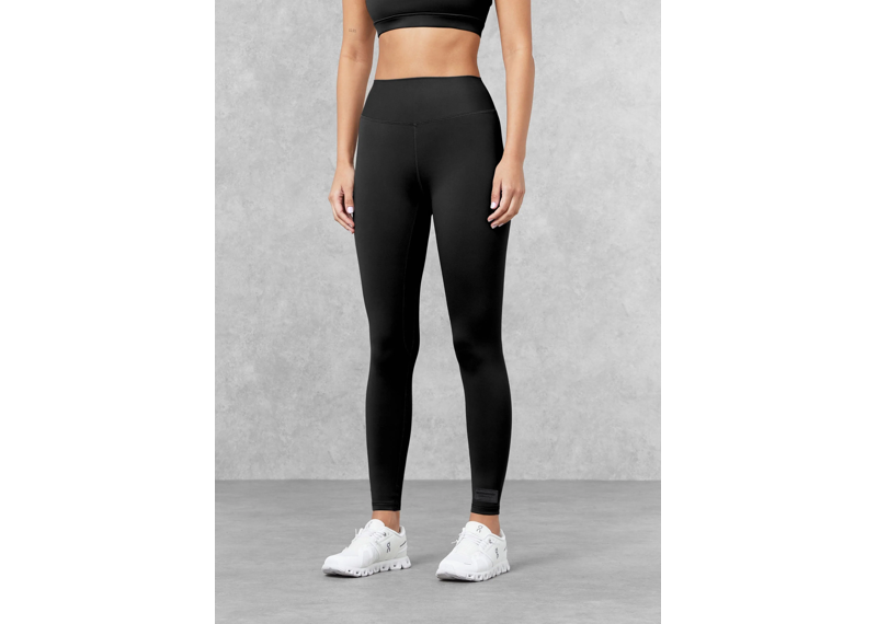 The Giving Movement 27 inch High Rise Tonal Leggings - Pitch Black