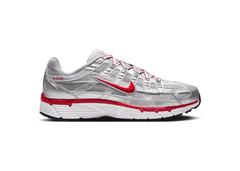 Nike P-6000 Metallic Silver/Gym Red (W)