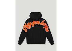 Geedup Co Play For Keeps Script Hoodie - Black/Orange