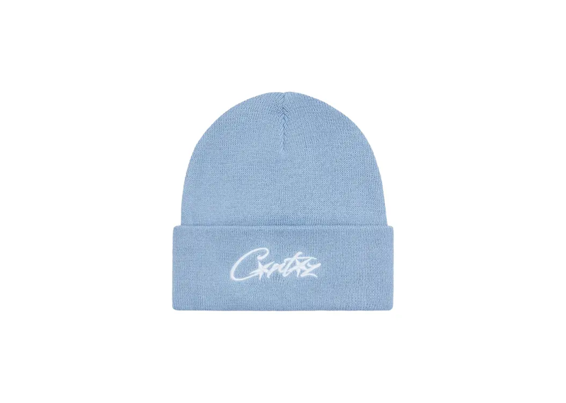Corteiz Allstarz Folded Beanie - Baby Blue
