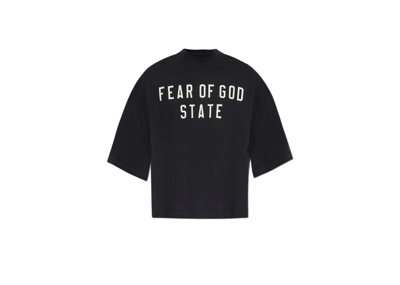 Fear Of God Essentials 90s Fit T-Shirt - Jet Black (FW24)