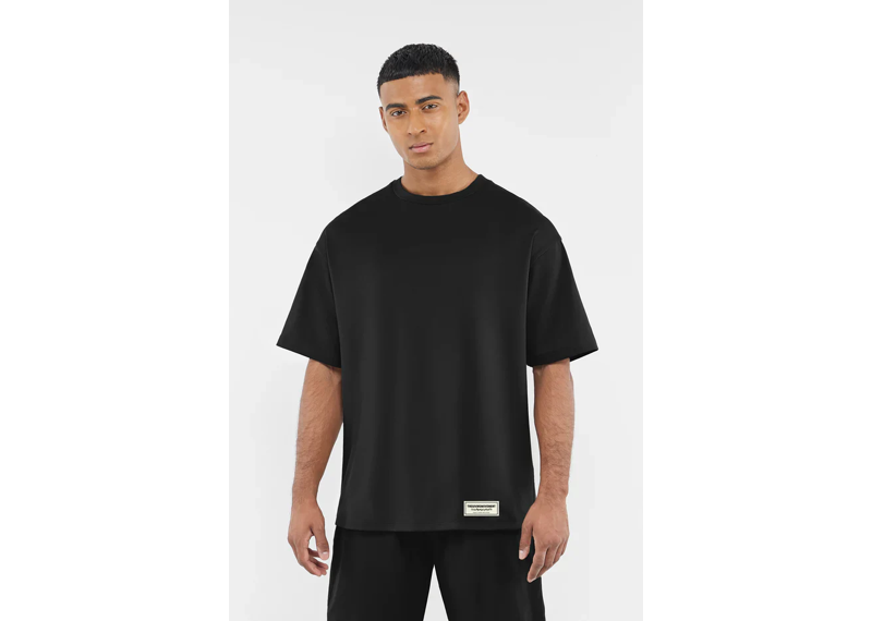 The Giving Movement AUS City Print Oversized T-Shirt - Pitch Black