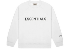 Fear Of God Essentials Applique Logo Crewneck - White (SS20)