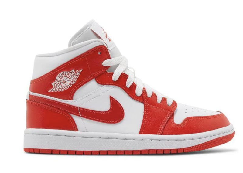 Nike Wmns Air Jordan 1 Mid Habanero Red