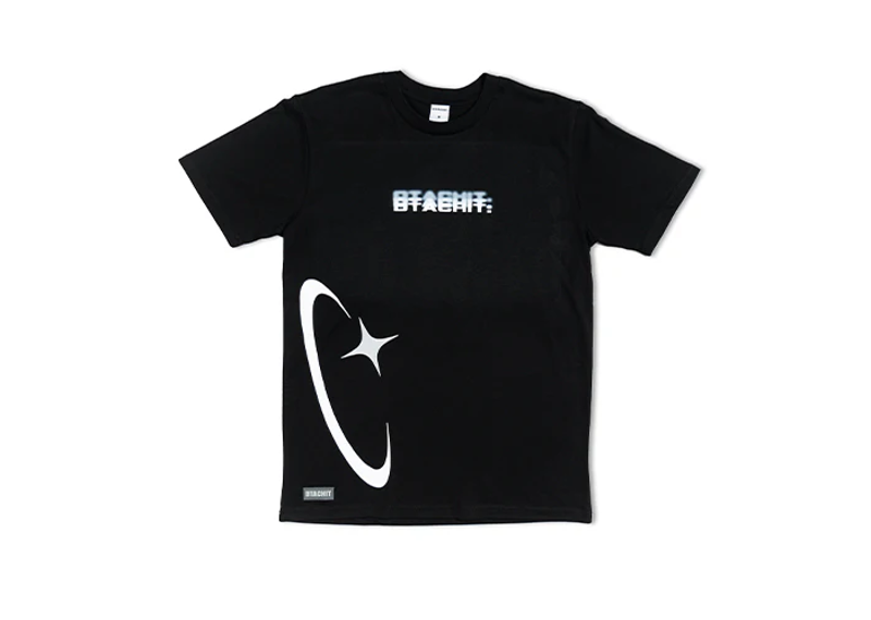 DTACHIT Retro Puff T-Shirt - Black
