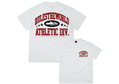 Corteiz RTW Athletic Division Tee - White/Red (SS24)