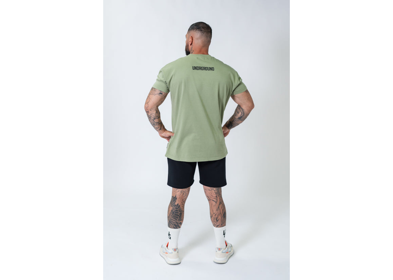 Undrground Khaki Oversized Box Fit Tee