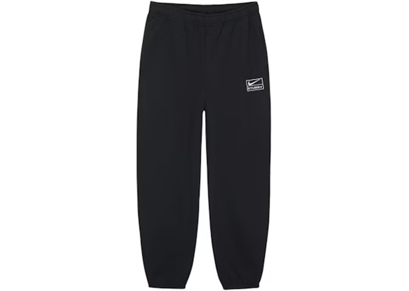 Stussy x Nike Stone Washed Fleece Pant (FW25) Black