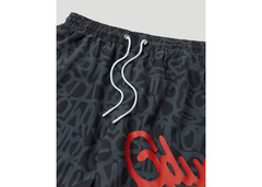 Geedup Co Handstyle Swim Shorts - Black/Red