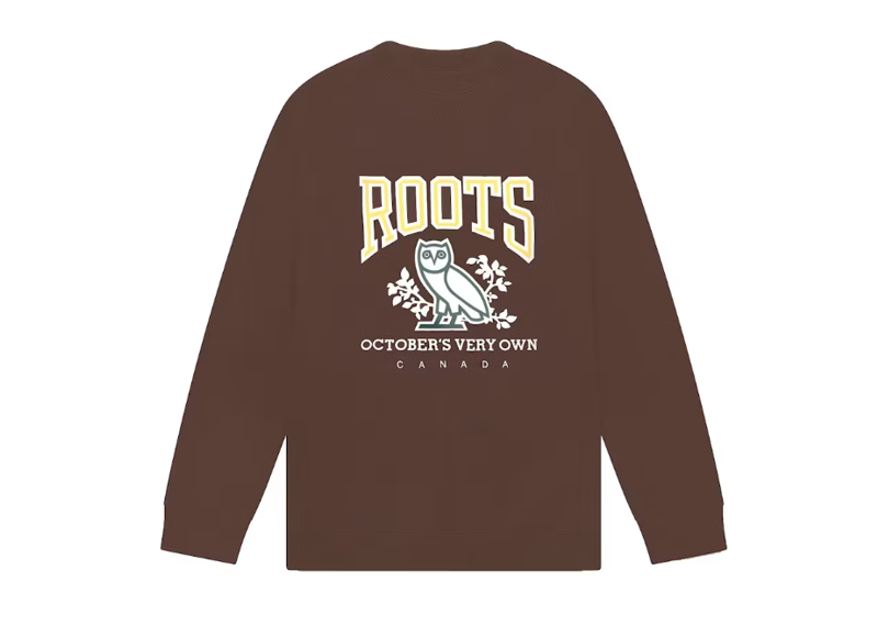 OVO x Roots Crewneck - Brown