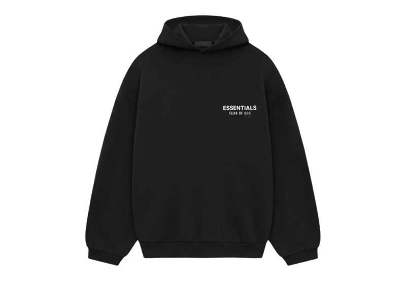 Fear Of God Essentials Fleece Hoodie - Black (FW24)