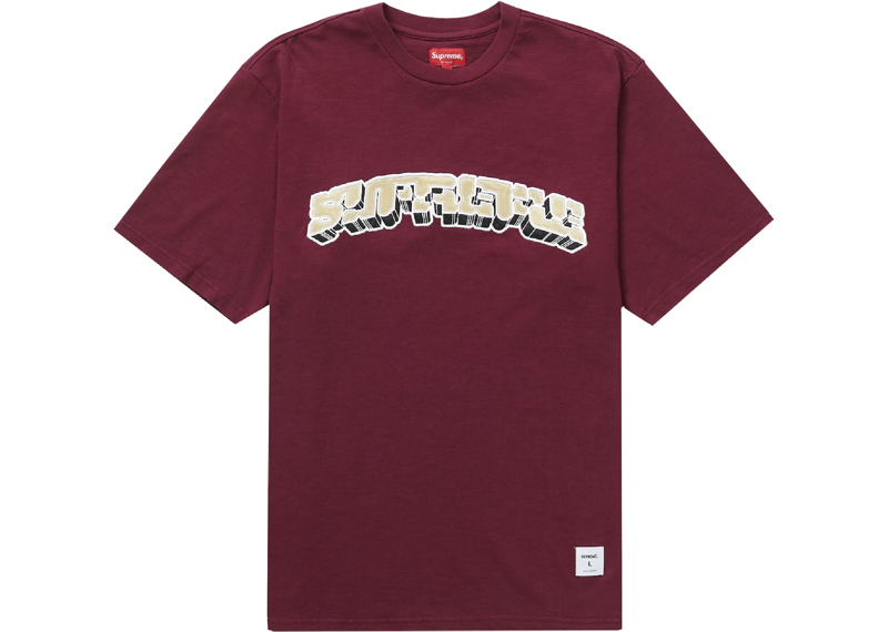 Supreme Block Arc T-Shirt - Plum (SS23)