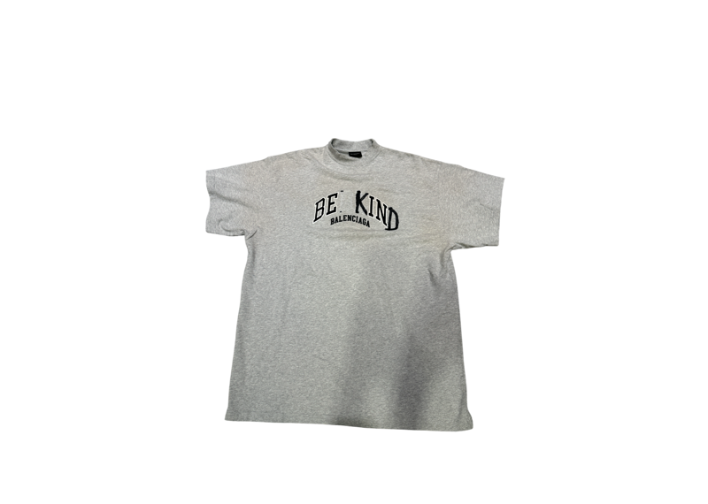 Balenciaga Be Kind Oversized T-shirt Grey