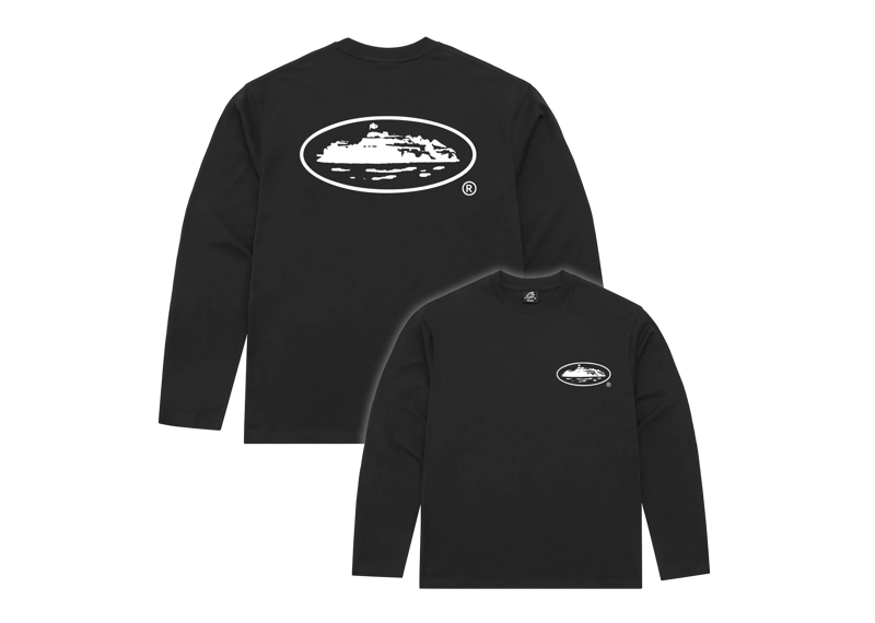 Corteiz OG Island Long Sleeve T-Shirt - Black