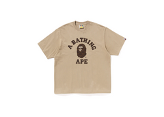 BAPE Monogram Collegiate Tee Tan