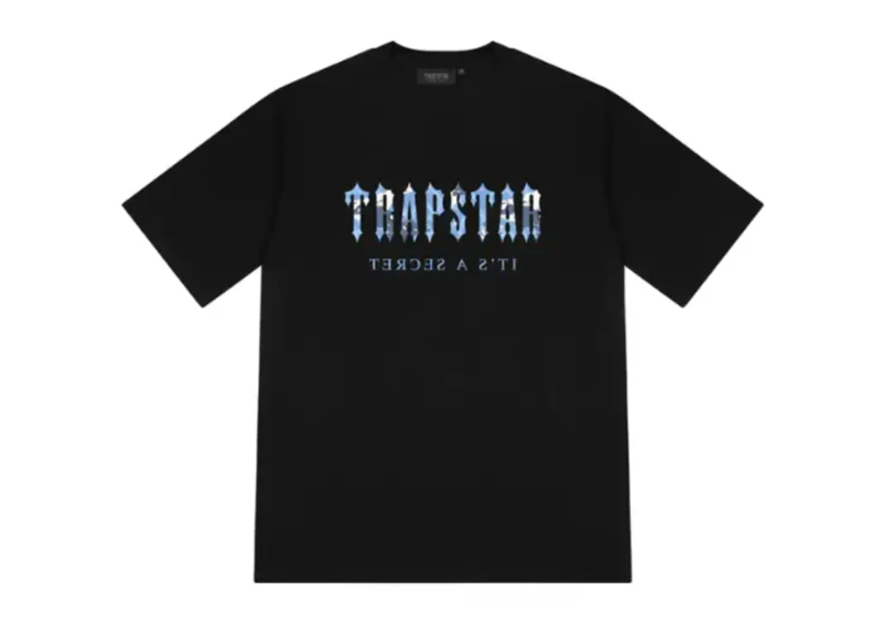 Trapstar Decoded T-Shirt - Black/Blue Camo