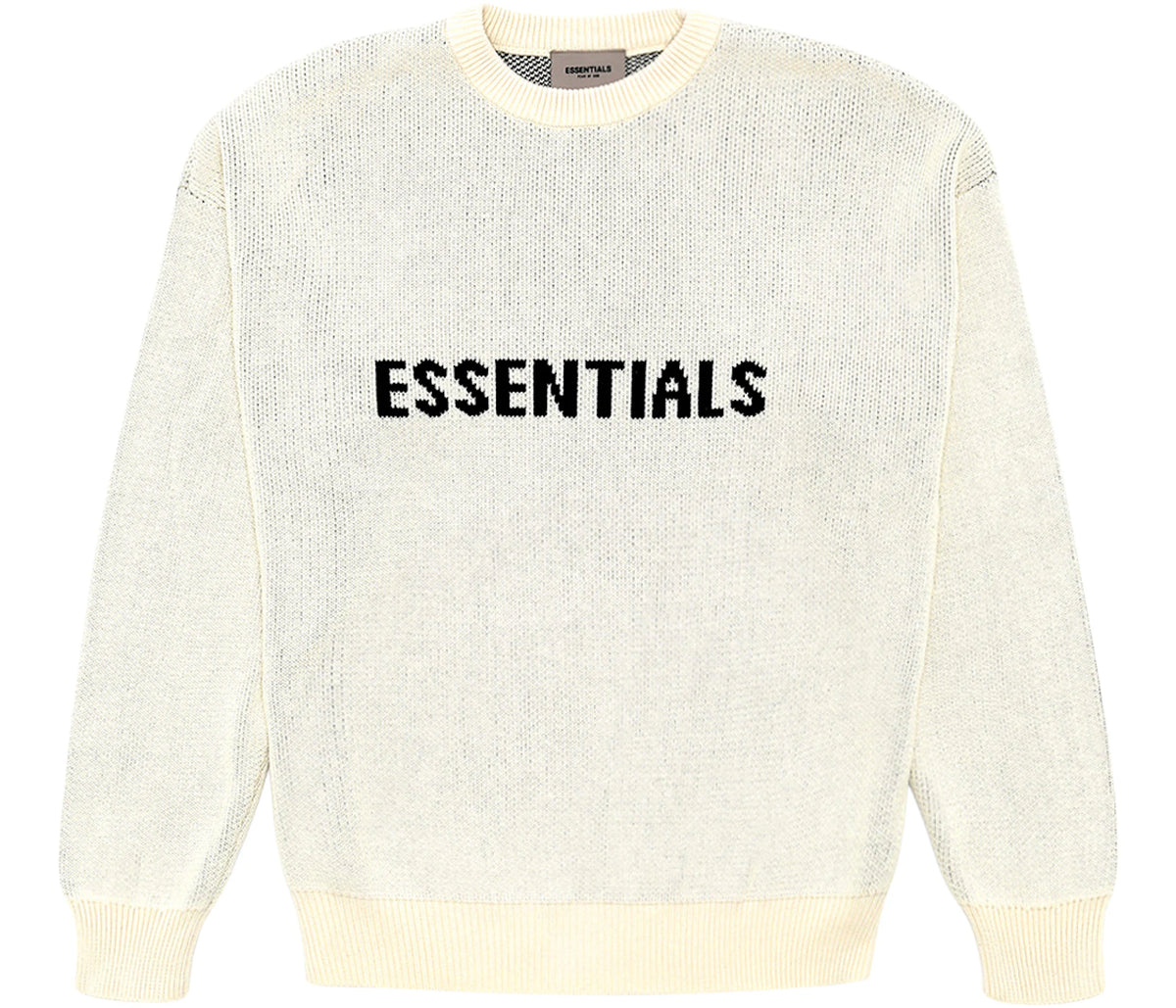 Fear of God Essentials Knit Sweater Buttercream