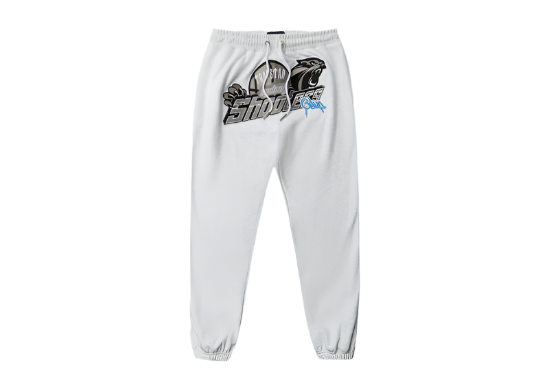 Geedup Co x Trapstar Sydney Shooters Trackpants - White Marle/Blue