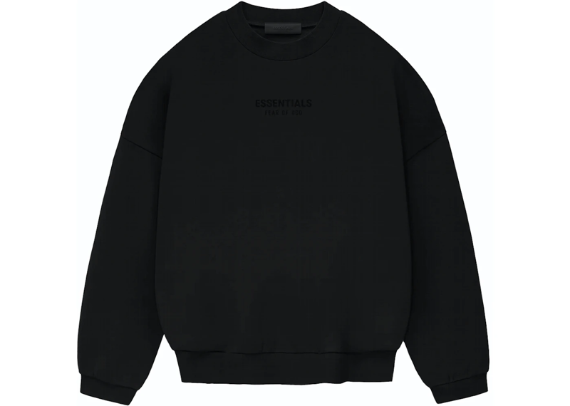 Fear of God Essentials Crewneck - Jet Black (FW23)