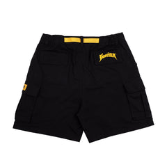 GUERILLA SUPPLY Cargo Shorts - Black/Yellow