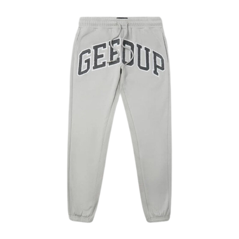 Geedup Co Team Logo Trackpants - Grey/Grey