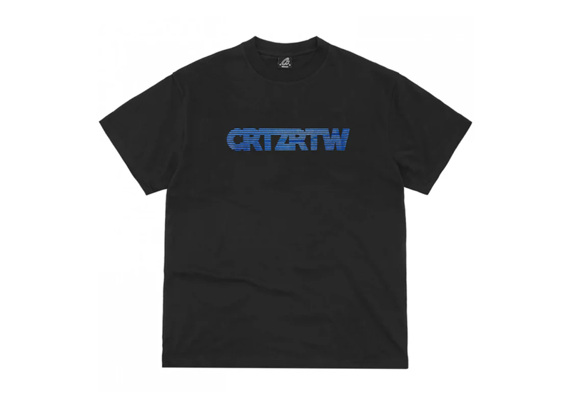 Corteiz RTW Block Logo T-Shirt - Black/Blue