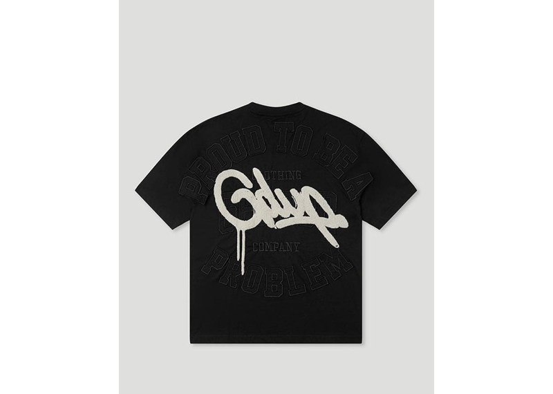 Geedup Co Proud To Be A Problem T-Shirt - Black/Grey