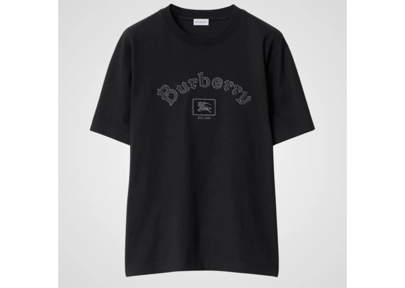 Burberry Gothic Logo T-Shirt, Black