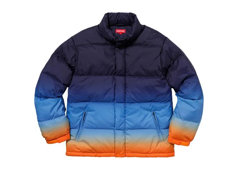 Supreme Gradient Puffy Jacket Blue