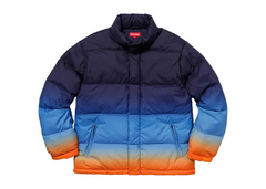 Supreme Gradient Puffy Jacket Blue