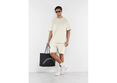 The Giving Movement 7 inch Regular Fit Striped Track Shorts - Ivory