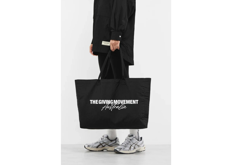 The Giving Movement Australia Tote Bag - Pitch Black