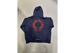 Chrome Hearts Floral Horseshoe Hoodie - Blue/Red
