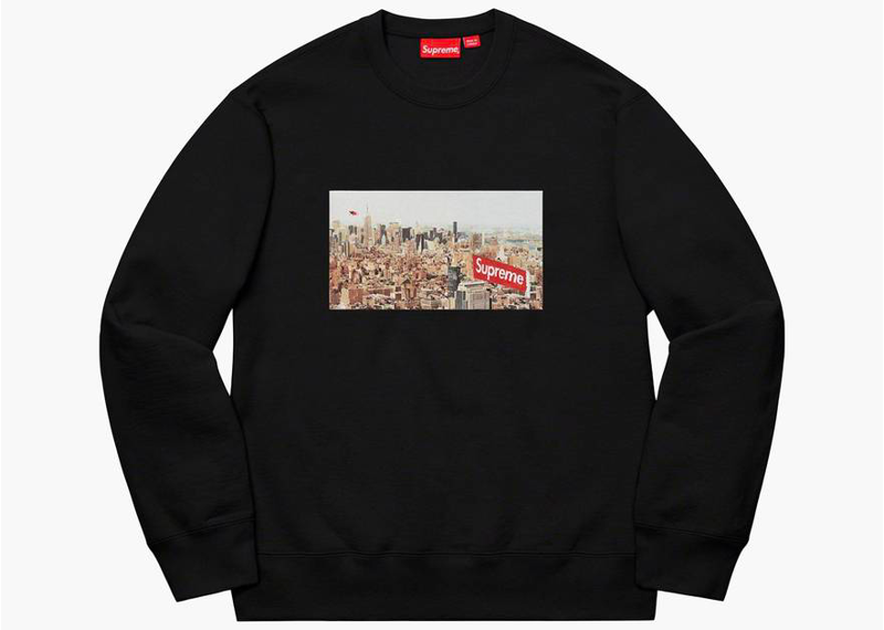 Supreme Aerial Crewneck Black