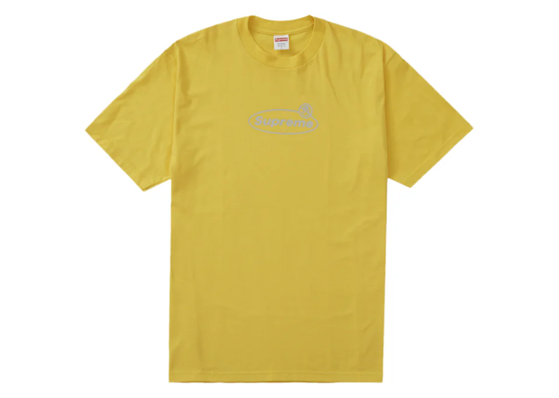 Supreme Warning T-Shirt - Yellow (FW22)