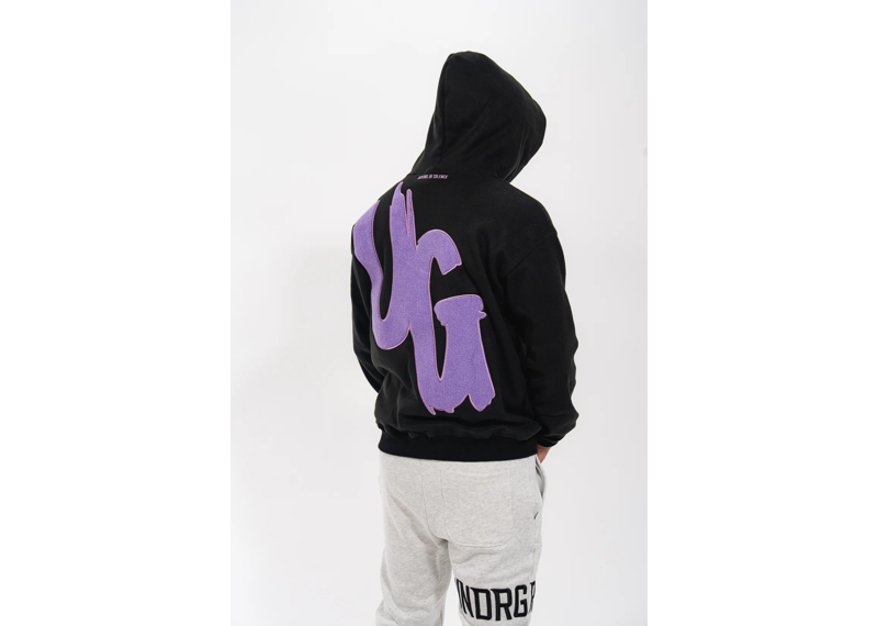 Undrground Moving In Silence Collection Hoodie - Black/Purple