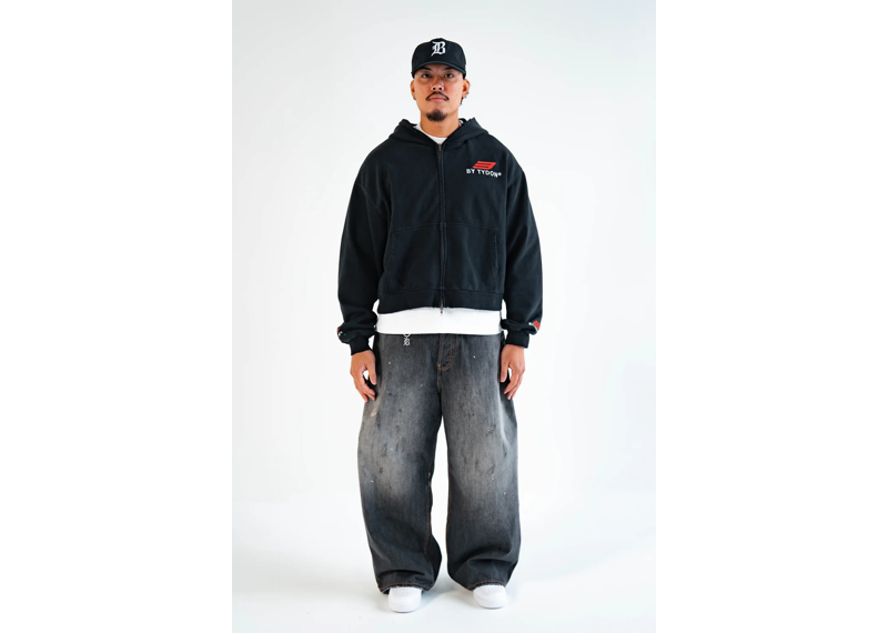 By Tydon Trinity Zip Up Hoodie - Black