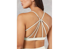 The Giving Movement Strappy Sports Bra - Off White