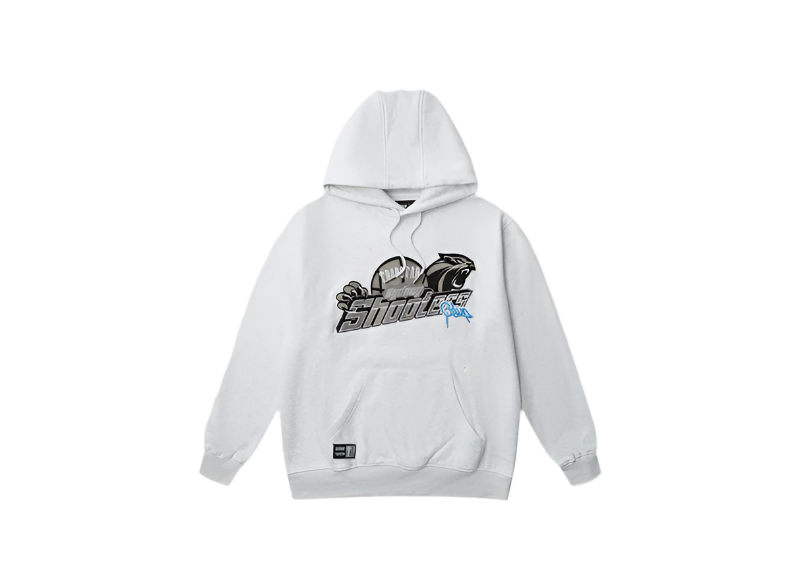 Geedup Co x Trapstar Sydney Shooters Hoodie - White Marle/Blue