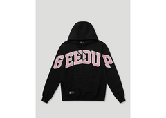 Geedup Co Team Logo Hoodie - Black/Dusty Pink