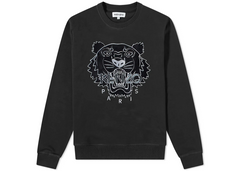 Kenzo Festive Tiger Sweatshirt - Black/Silver