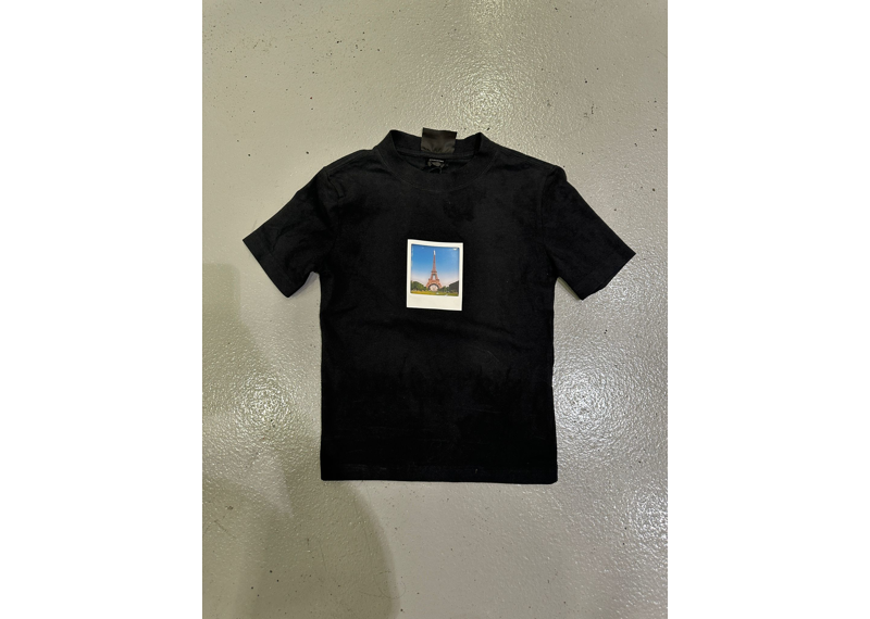 Balenciaga Womens Paris By Day Small Fit T-Shirt - Black