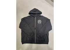 Chrome Hearts Los Angeles Thermal Lined Zipped Hoodie - Black